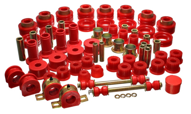 Dodge Ram 3500 Bushing Kit - Energy Suspension - Hyper-Flex - Red - `94-`02